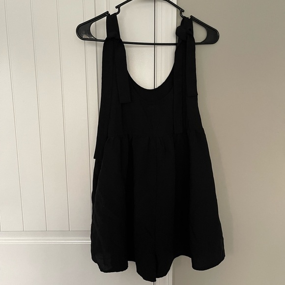 Black Tie Romper - Picture 3 of 4